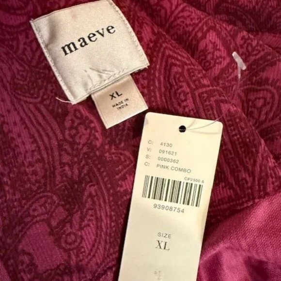 The Bettina Tiered Shirt Dress by Maeve: Mini Paisley Corduroy Edition